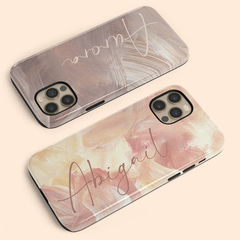 Acrylic Paint Custom Signature Personalized Name iPhone Case